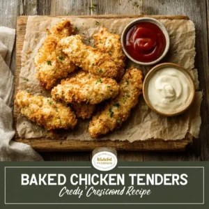 baked chicken tenders recipe card