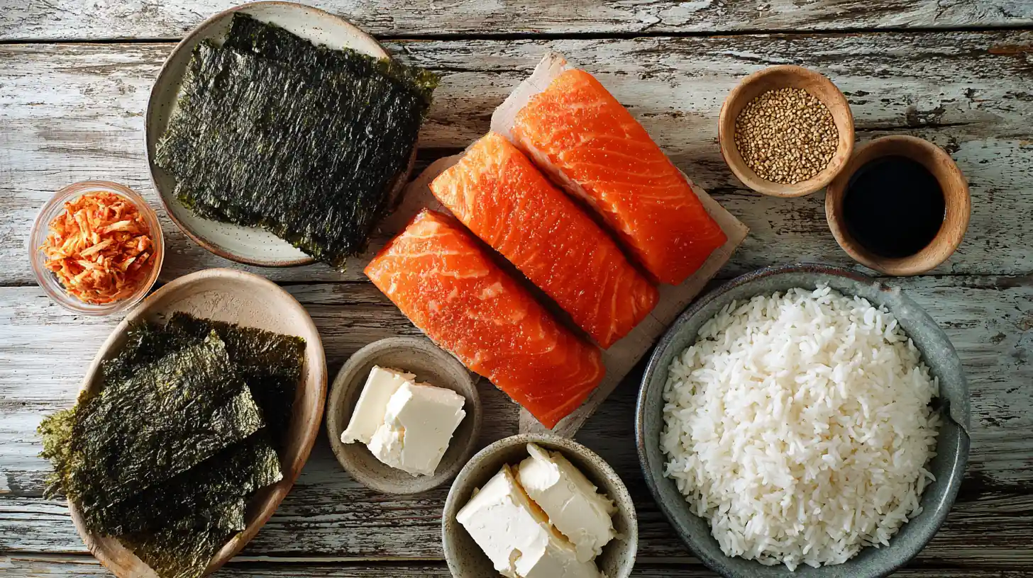 Sushi Bake Recipe Salmon Ingredients