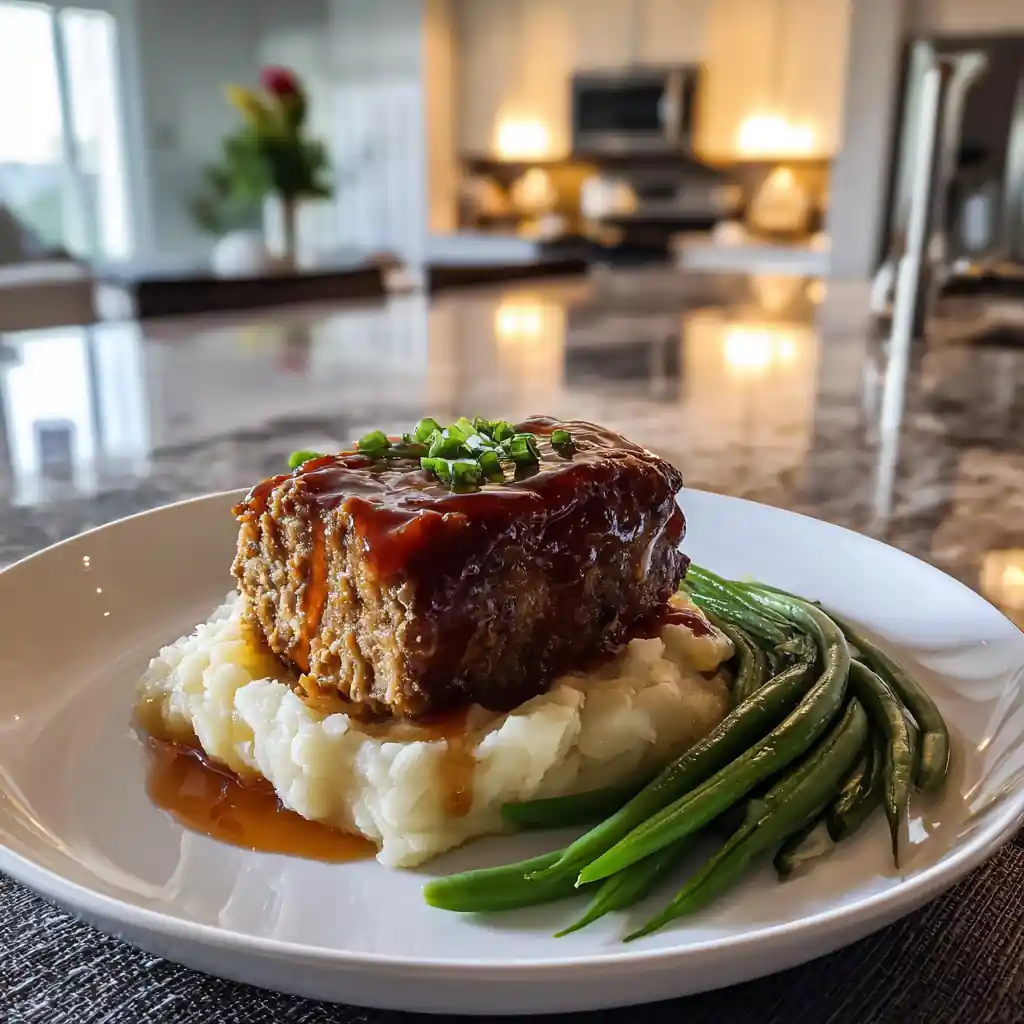 Lipton Onion Soup Meatloaf Recipe served