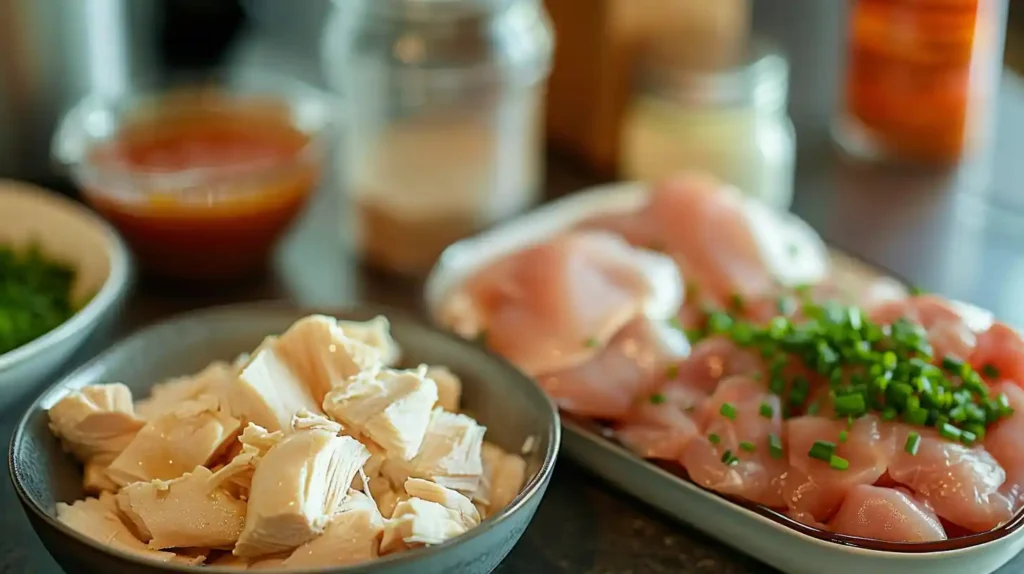Ingredients for crockpot chicken and gravy recipe
