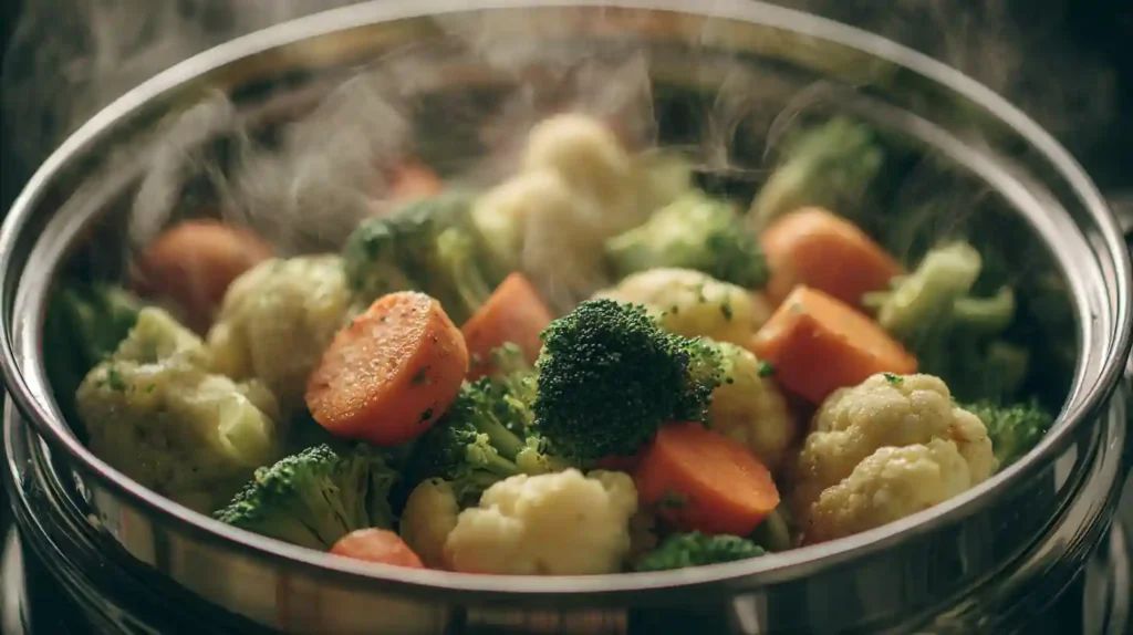steamed vegetables recipe part 1 and 2
