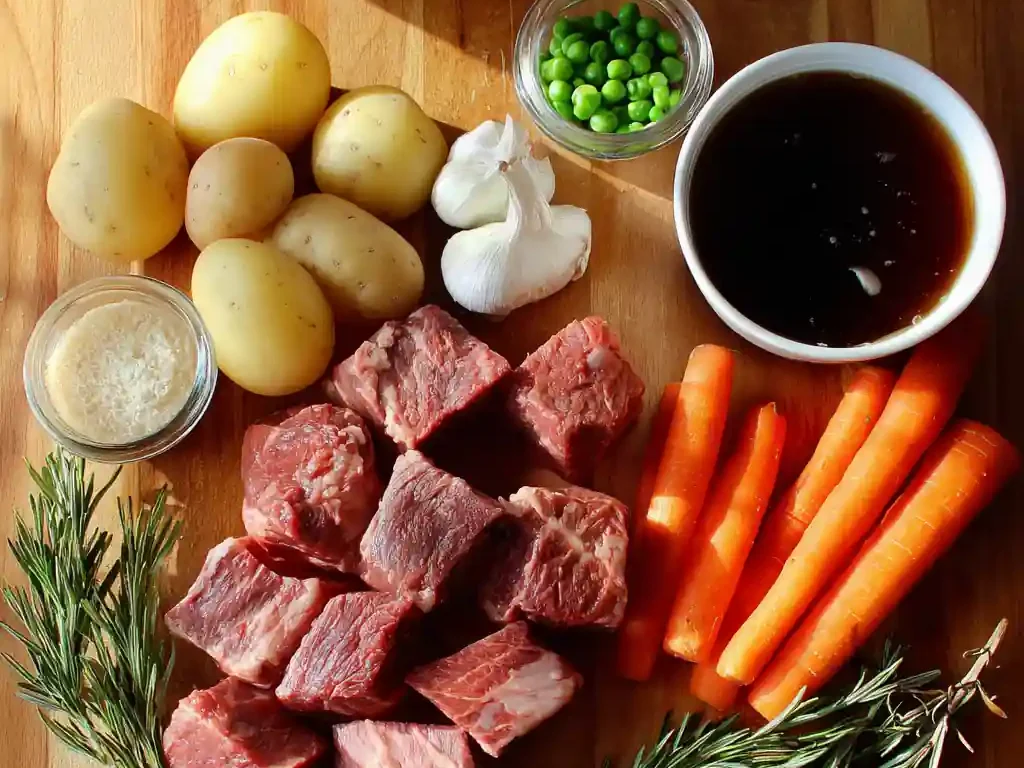 stew meat crock pot ingredients beef potatoes carrots herbs
