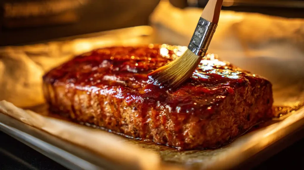 lipton onion soup meatloaf recipe glazing step