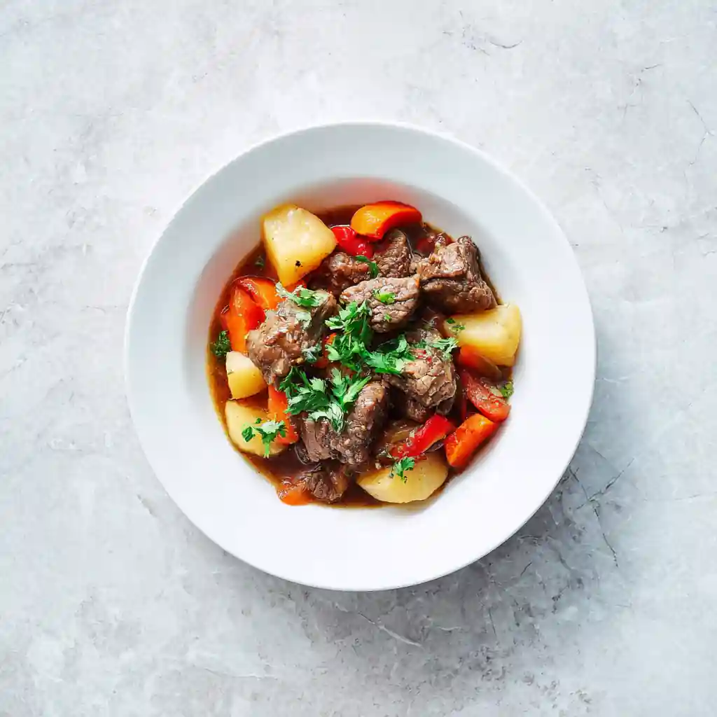 Stew Meat Crock Pot Recipe Stew Meat Crock Pot recipe card photo