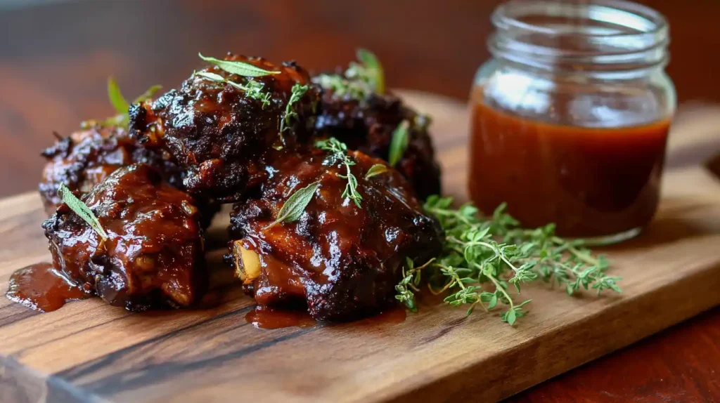 Oxtail and crockpot chicken legs with Carolina barbecue sauce recipe