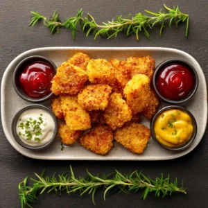 Air fryer chicken nuggets recipe card photo