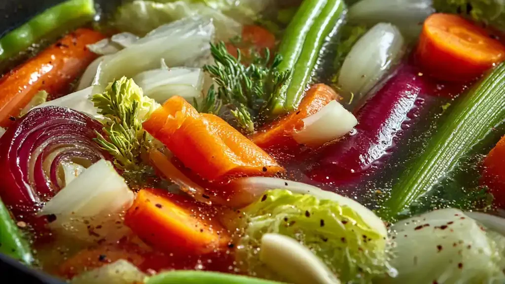 clear soup recipe vegetable stock