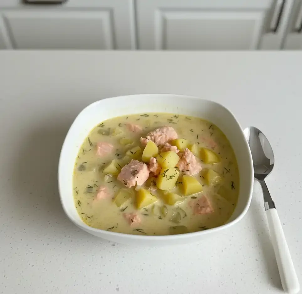 Creamy Salmon Soup Recipe