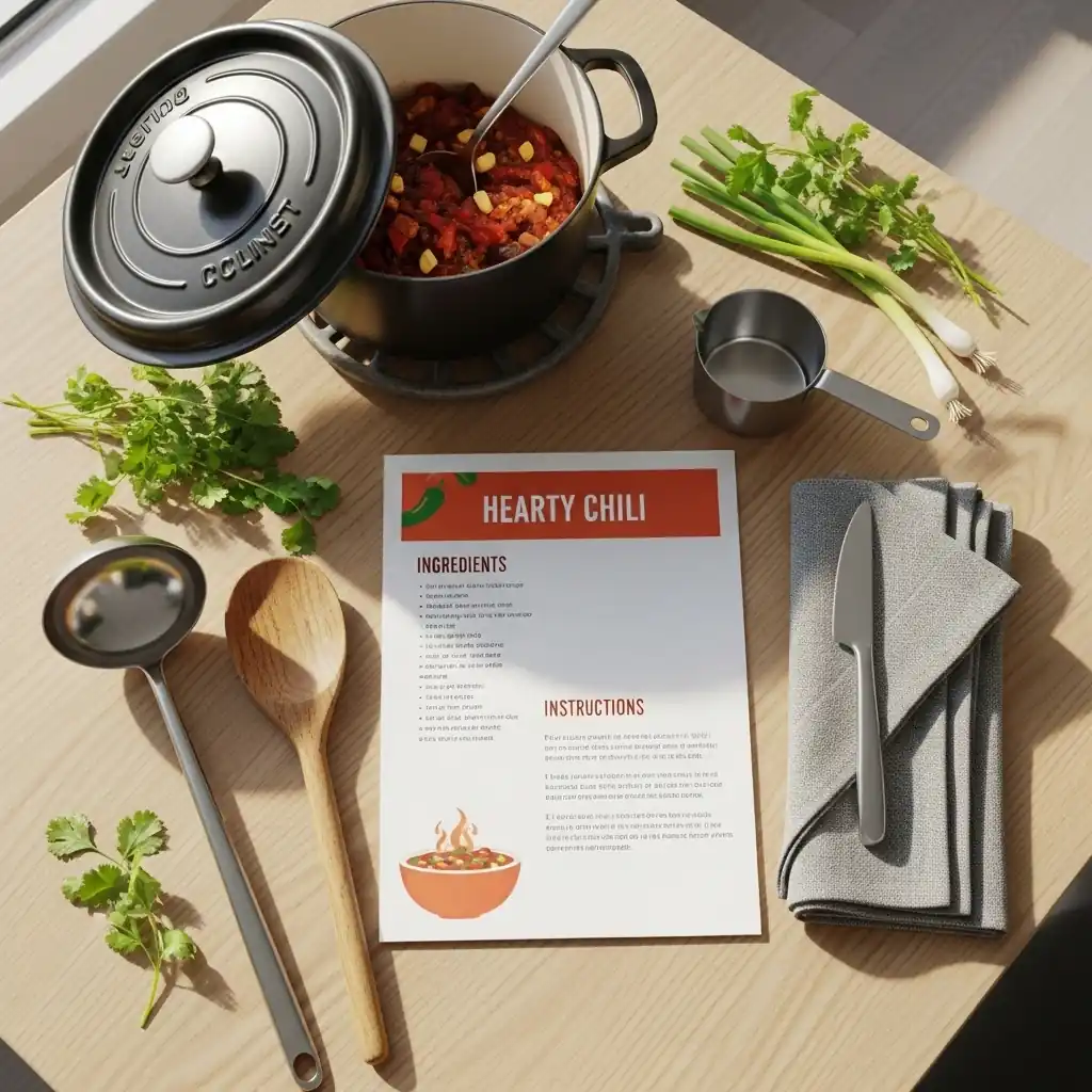 Best chili recipe card
